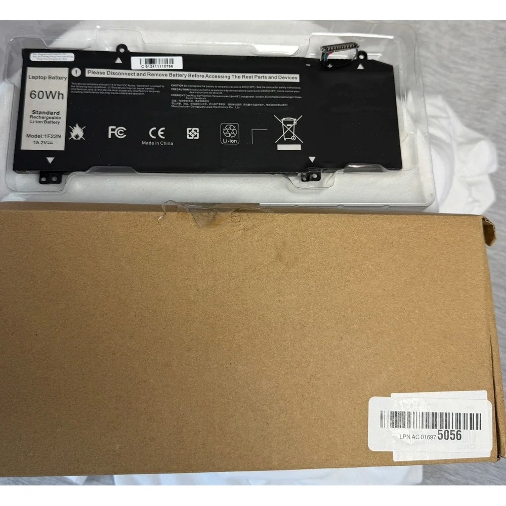 1F22N Laptop Battery 60Wh 15.2V‎ for Dell G5 5590 G7 7590 7790 Alienware M15 M17